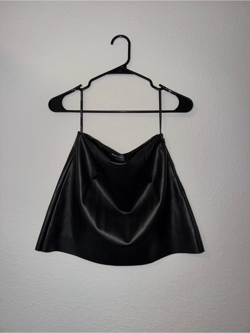 Black Faux Leather Skirt
